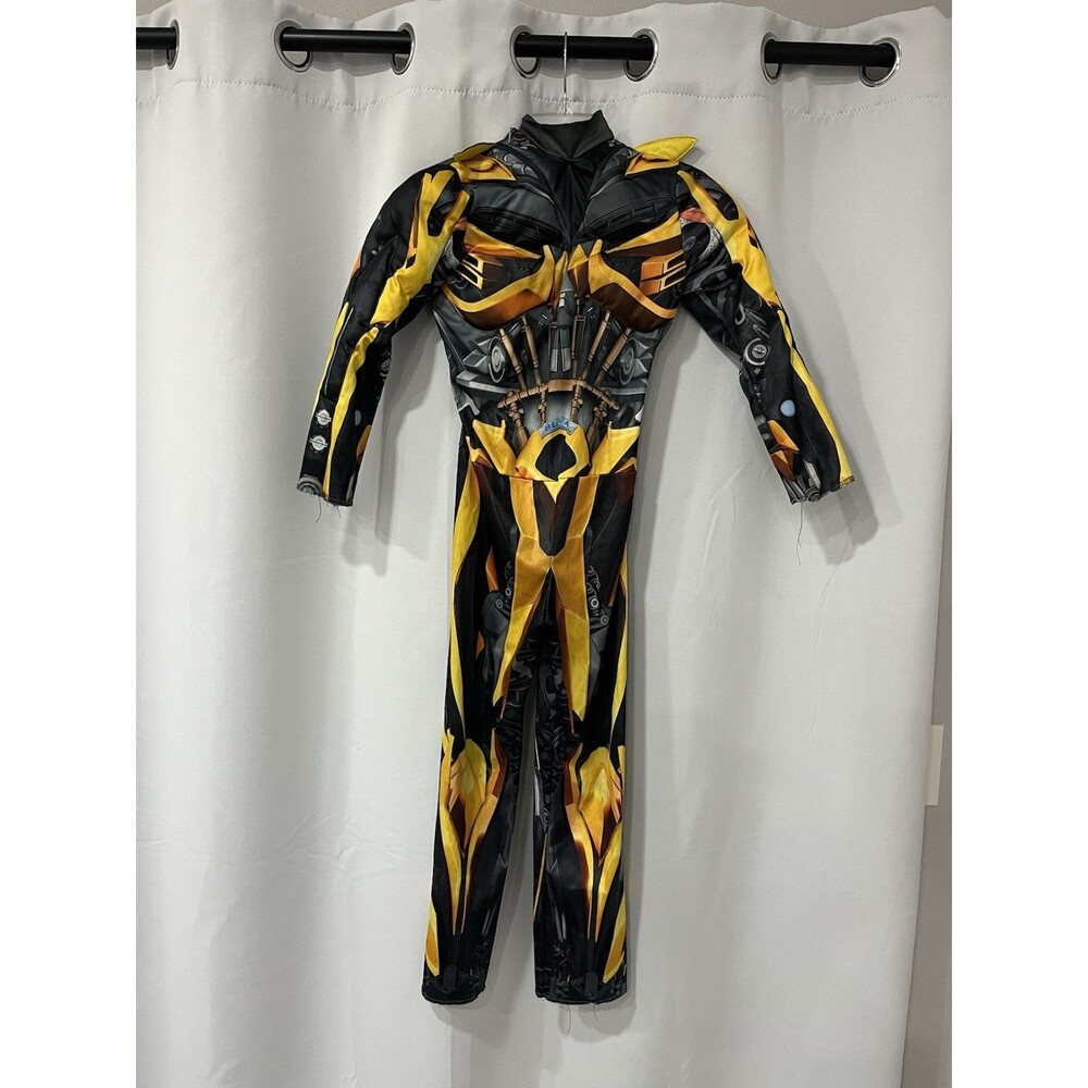 Bumblebee Muscle Chest Costume Size S 4-6 Jumpsuit Only No Mask Kids Disguise